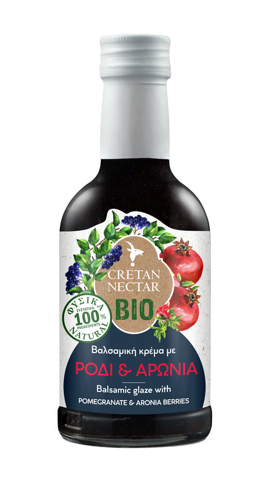 Cretan Nectar Balsamic cream med Granatæble og Aronia, Økologisk 250ml